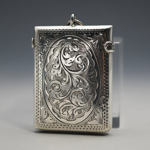 1904年 英國古董純銀火柴盒(Vesta Case) 25克 Arthur Cook製