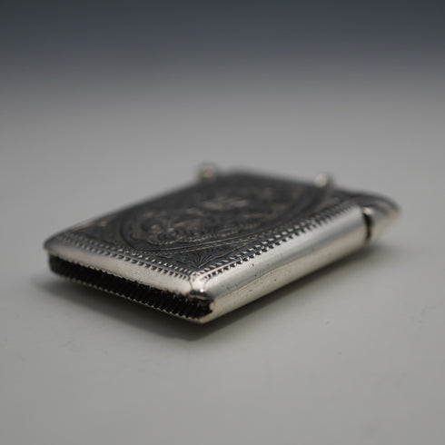 1904年 英国アンティーク 純銀製 ヴェスタケース 25g Arthur Cook