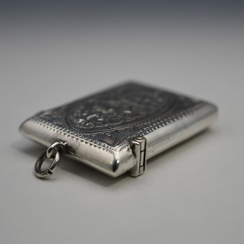 1904年 英國古董純銀火柴盒(Vesta Case) 25克 Arthur Cook製
