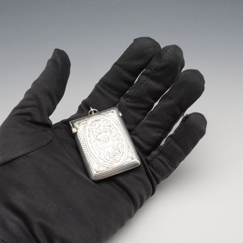 1904年 英国アンティーク 純銀製 ヴェスタケース 25g Arthur Cook