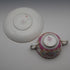 English Antique Minton Pink Cockatrice Soup Cup & Saucer