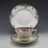 British Antique Aynsley "Black Band & Rose" Teacup Trio