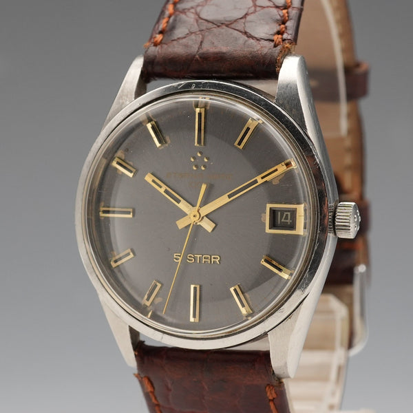 1968年 スイス エテルナマチック 1000 ファイブスター 紳士用 自動巻き腕時計 動作良好