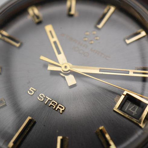 Reloj de pulsera automático para caballero Eterna-matic 1000 Five Star, Suiza, 1968, en buen estado de funcionamiento