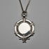 Medalla colgante de plata de ley vintage británica de 1934, 11 g en total, con cadena de plata de ley, Robert Pringle