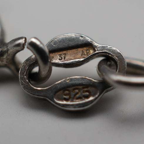 1934 British vintage sterling silver medal pendant, total 11g, with sterling silver chain, Robert Pringle