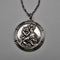 British vintage St. Christopher sterling silver medal pendant, total 14.5g, with sterling silver chain.