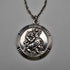 British vintage St. Christopher sterling silver medal pendant, total 14.5g, with sterling silver chain.