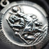British vintage St. Christopher sterling silver medal pendant, total 14.5g, with sterling silver chain.