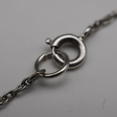 British vintage St. Christopher sterling silver medal pendant, total 14.5g, with sterling silver chain.