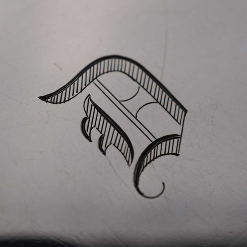 Tarjeta de visita antigua de plata de ley, estilo libro, con cadena, 1894, WALKER & HALL, Reino Unido