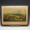 Cuadro deportivo vintage británico, grabado de Henry Alken "THE QUORN HUNT"