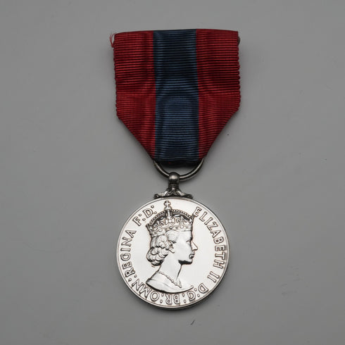 1953年 英国“帝国服务”纯银奖章,附英国皇家造币厂包装盒