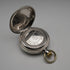 c. 1889 Antique Longines pocket watch, 800 silver hunter case, 43mm diameter, in good working condition