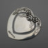 Marcapáginas de plata de ley vintage británico, forma de corazón, Harrison Brothers & Howson