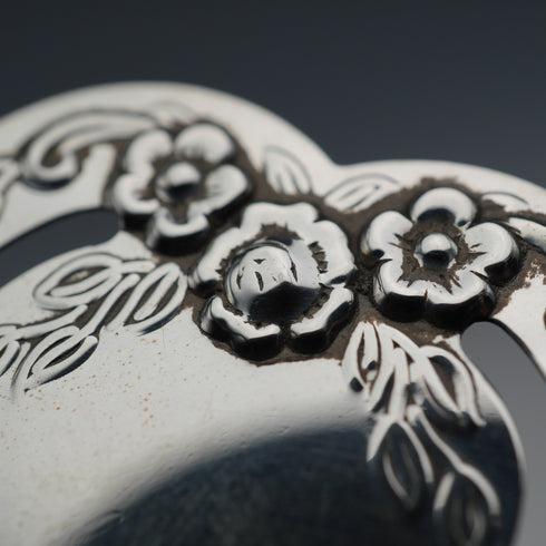Marcapáginas de plata de ley vintage británico, forma de corazón, Harrison Brothers & Howson