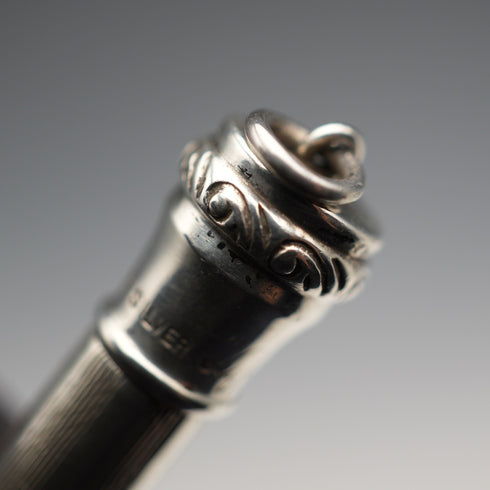 Lápiz mecánico pequeño de plata de ley Lifelong, vintage británico