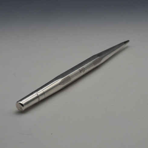 British Vintage Lifelong Sterling Silver Hexagonal Propelling Pencil