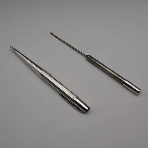 British Vintage Lifelong Sterling Silver Hexagonal Propelling Pencil