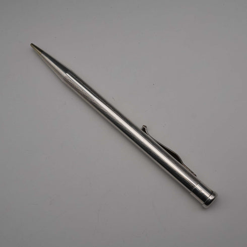 Vintage Yard-O-Led rolled silver round-barrel propelling pencil, made in England