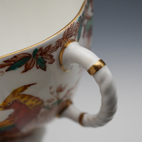 約1947年 英國復古風 Royal Crown Derby 「Old Aylesbury」 茶杯三件套 ③