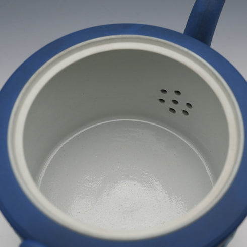 Circa 1900 British Antique Wedgwood Jasperware Drum-Shaped Teapot