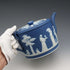 約1900年 英國古董 Wedgwood 碧玉陶(Jasperware)鼓形茶壺