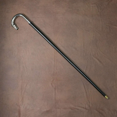 영국 빈티지 블랙 샤프트 호스 헤드 핸들 지팡이 88cm