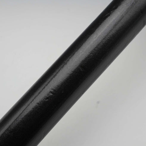 Circa 1900 British Antique Black Shaft Sterling Silver Mount Antler Handle Walking Stick Cane 81cm