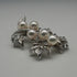 Vintage Silver-Tone Pearl-Embellished Twig Brooch