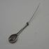 Antique Silver Tennis Racket-Shaped Brooch