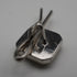 Antique K9 White Gold & Mother-of-Pearl Stud Earrings, Set of 4 with Case