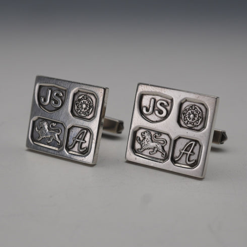 British Vintage Sterling Silver Hallmarked Cufflinks 21g Jack Spencer Ltd