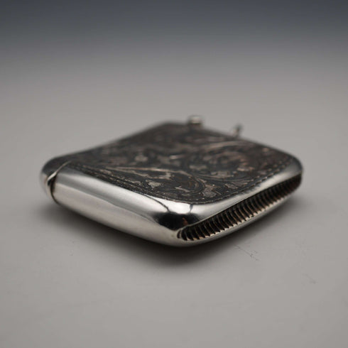 Vesta case de plata de ley, antigüedad británica de 1903, 30 g, Samuel Levi