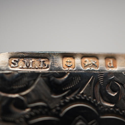 1903年 英国アンティーク 純銀製 ヴェスタケース 30g Samuel Levi