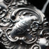 Antique Floral Repoussé Sterling Silver Vest Case 24g