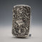 Antique Floral Repoussé Sterling Silver Vest Case 24g