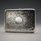 1909 British Antique Sterling Silver Bifold Card Case with Sterling Silver Pencil Walker&Hall