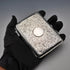 1909 British Antique Sterling Silver Bifold Card Case with Sterling Silver Pencil Walker&Hall