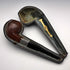 1901 British Antique “ROBERTSON” Smoking Pipe, Sterling Silver Mount, in a W. H. Carrington & Co. Case