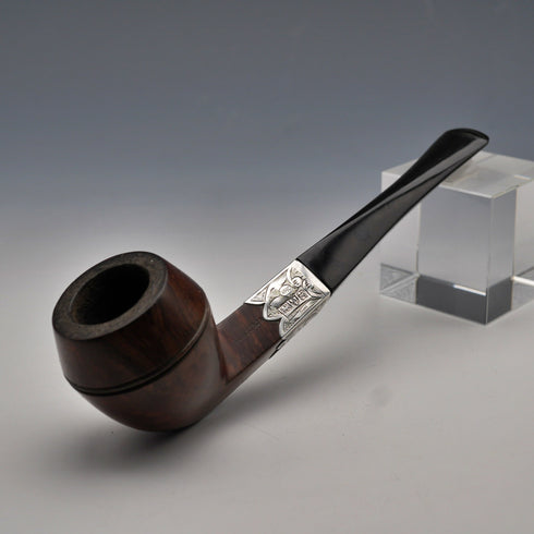 1901年 英国アンティーク 「ROBERTSON」 スモーキングパイプ 純銀装飾 W H Carrington &Co ケース入り