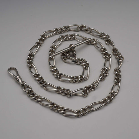 Vintage Cadena Figaro de Plata de Ley Alberto Cadena Longitud total 50cm 34g