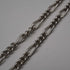 Vintage Cadena Figaro de Plata de Ley Alberto Cadena Longitud total 50cm 34g