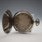 Antique TISSOT Art Deco Decorated 900 Silver Slim Hunter Case Pocket Watch, Running Well