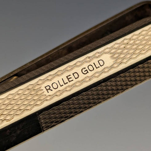 英國復古 Yard O 紅色卷金六邊形驅動鉛筆(帶盒)