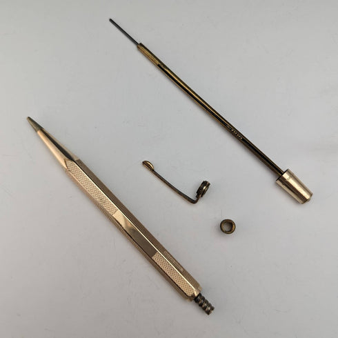 英國復古 Yard O 紅色卷金六邊形驅動鉛筆(帶盒)