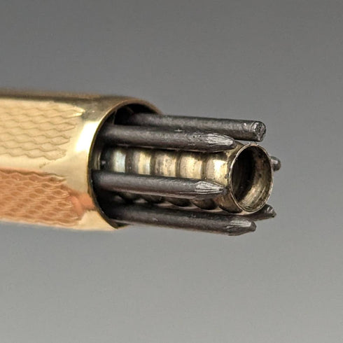 英國復古 Yard O 紅色卷金六邊形驅動鉛筆(帶盒)