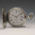 Around 1913 Antique Zenith pocket watch Art Nouveau engraving Hunter case on silver side Works well
