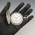 Around 1913 Antique Zenith pocket watch Art Nouveau engraving Hunter case on silver side Works well