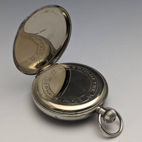 Around 1930 Switzerland Eberard Chronometer pocket watch Nickel open face Works well